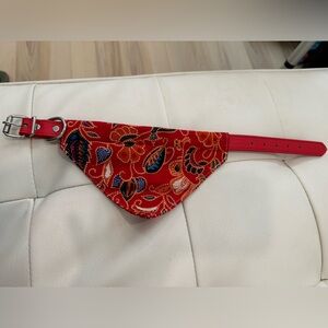 New cute red dog bandana collar